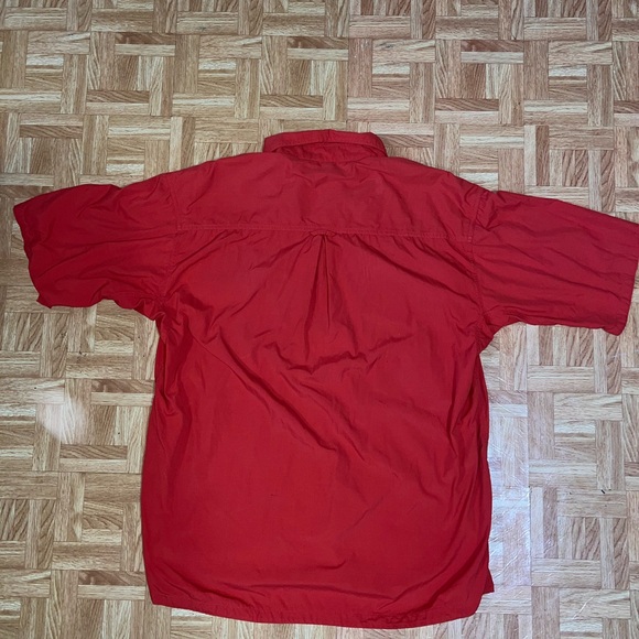 Large orange Columbia GRT short sleeve  button up - Picture 6 of 6
